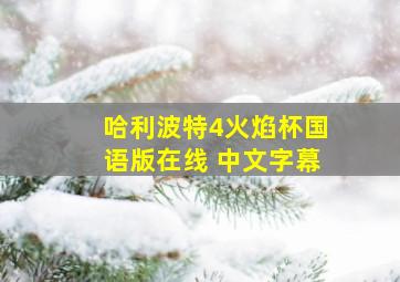 哈利波特4火焰杯国语版在线 中文字幕